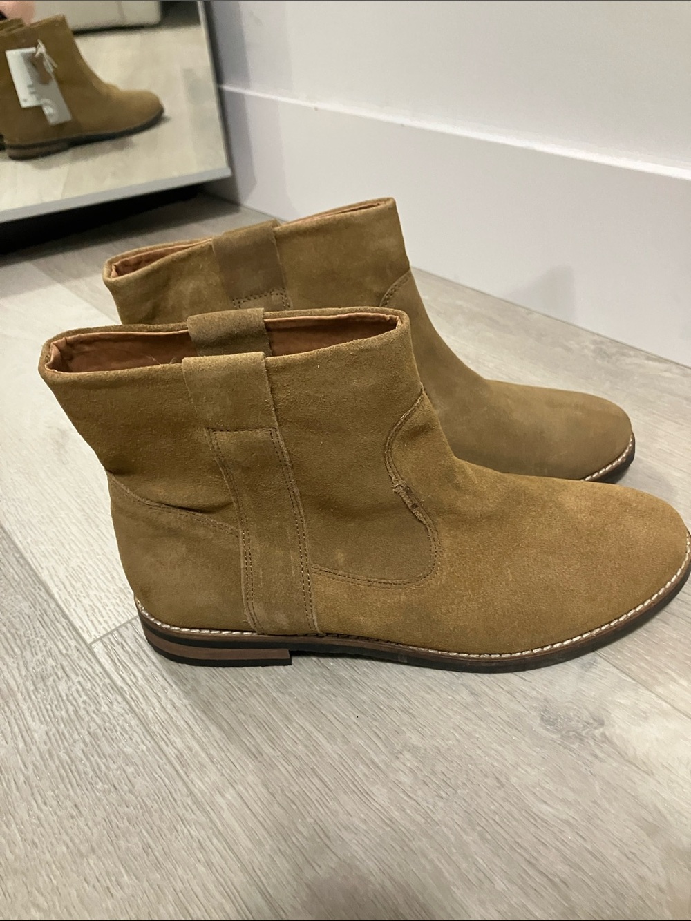 Women’s 10, genuine leather ankle booties from H&M. New with tags - Picture 3 of 9
